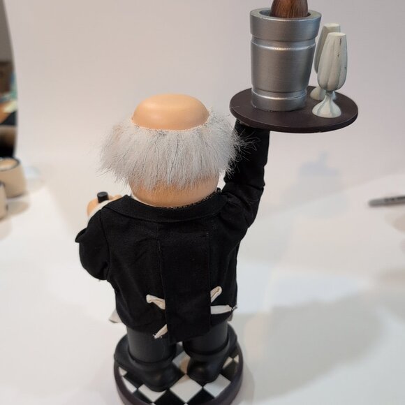 Vintage Zim's Heirloom Collectibles 2002 Wine Waiter Nutcracker 12-1/2" Tall - Picture 5 of 8